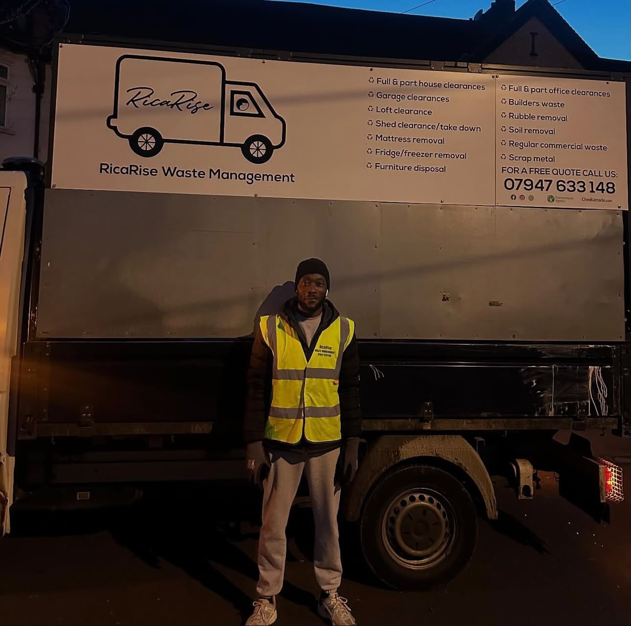 RicaRise waste clearance team on job 1