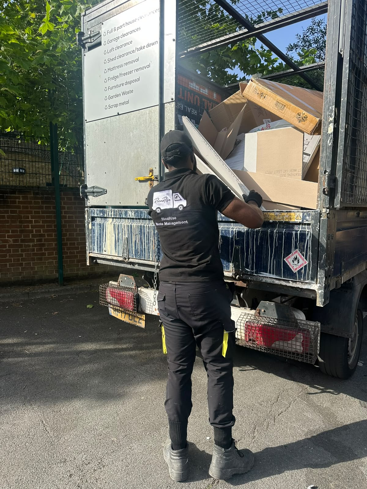 RicaRise waste clearance team on job 15