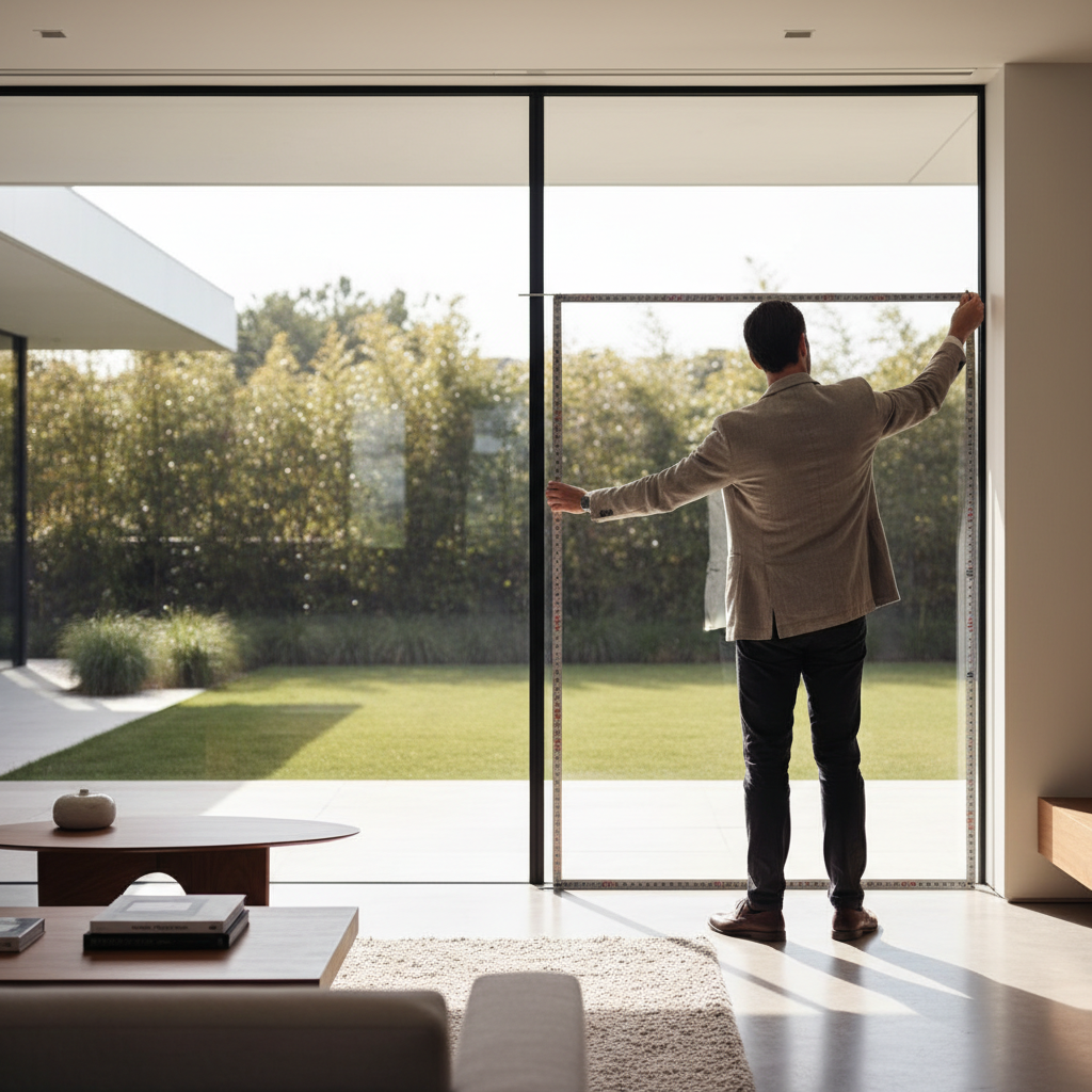 Professional measuring windows for custom window treatments in Hamilton County Indiana