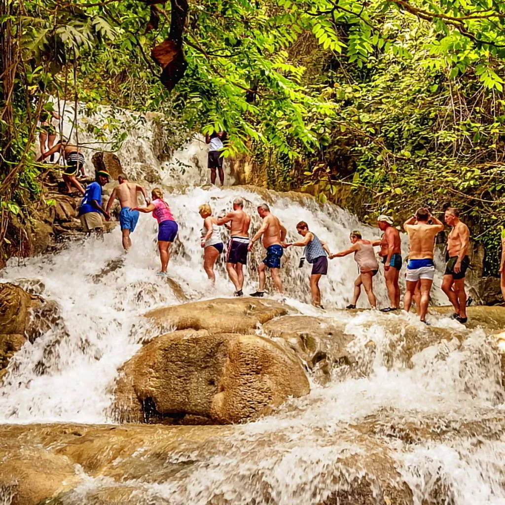 Dunn's River Falls in Jamaica