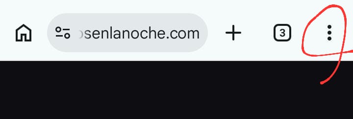 Paso 1: pulsa los tres puntos