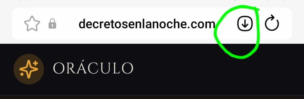 Pulsa el icono de descarga junto a la barra de dirección