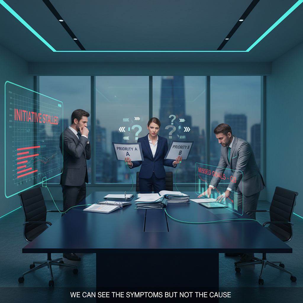 Leaders experiencing disconnected organizational symptoms