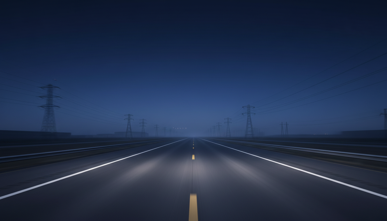 Highway at twilight