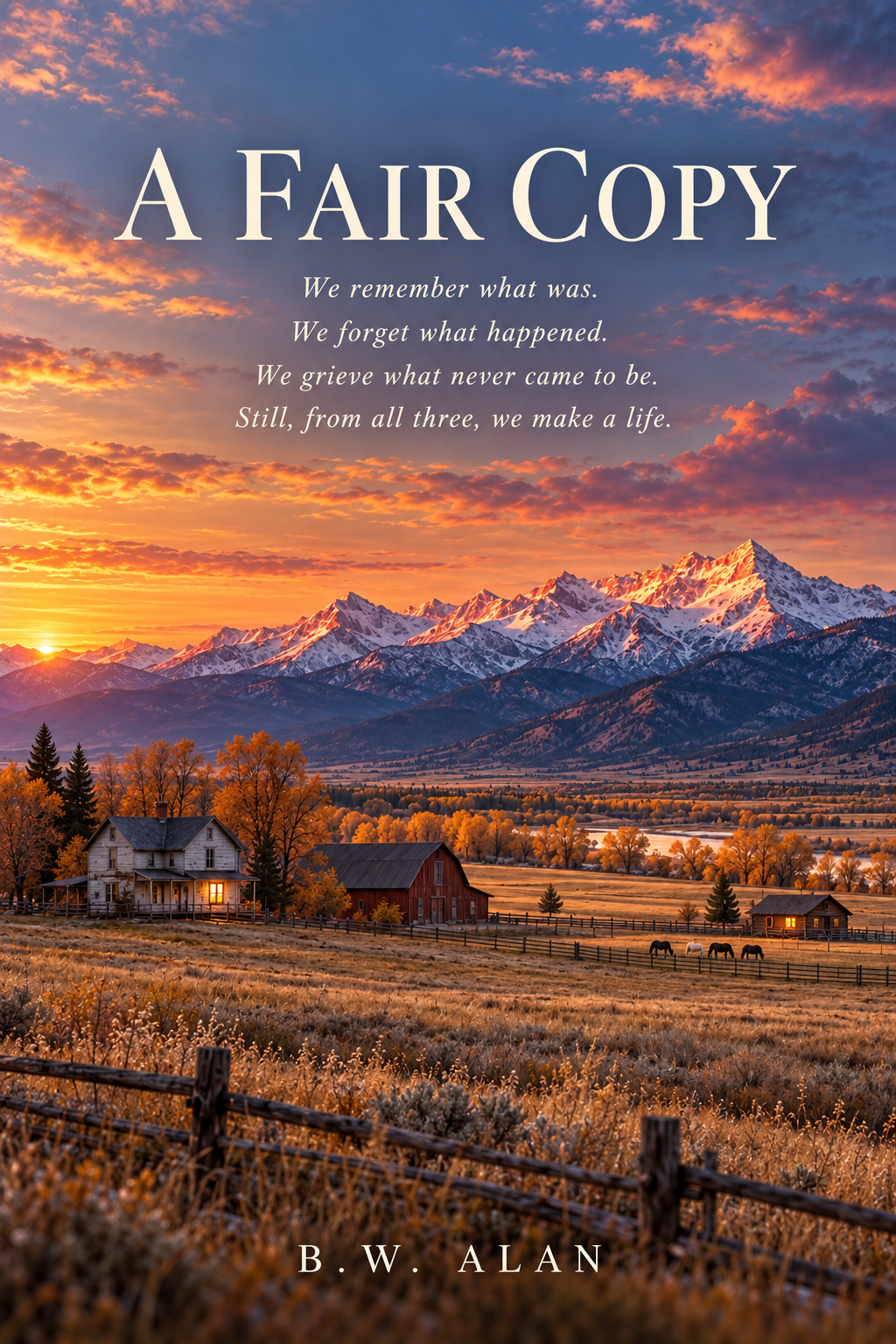 A Fair Copy — forthcoming novel by B.W. Alan