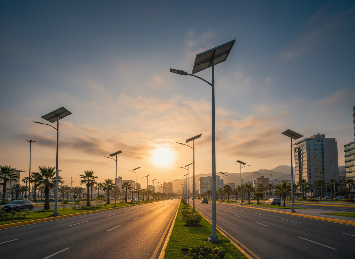 Alumbrado público solar municipal