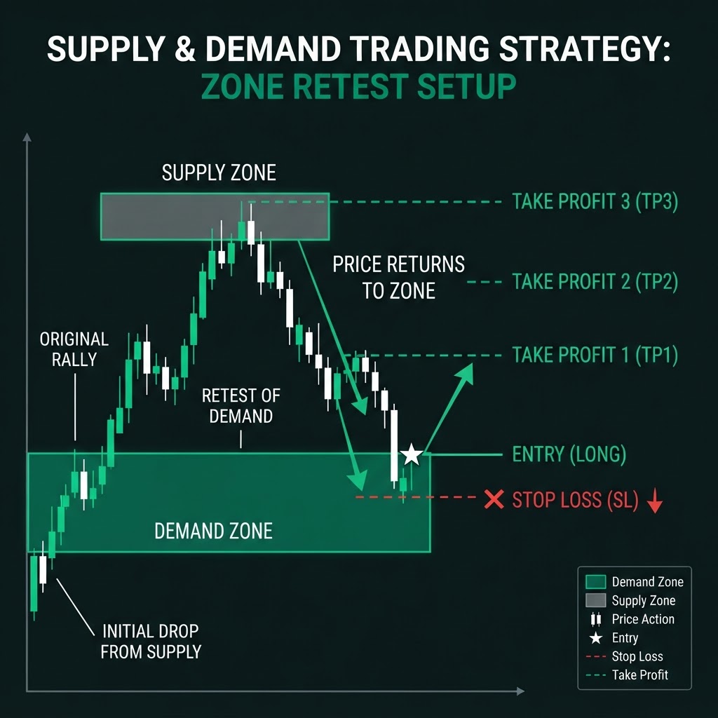 Trading Strategy for Supply and Demand Zones