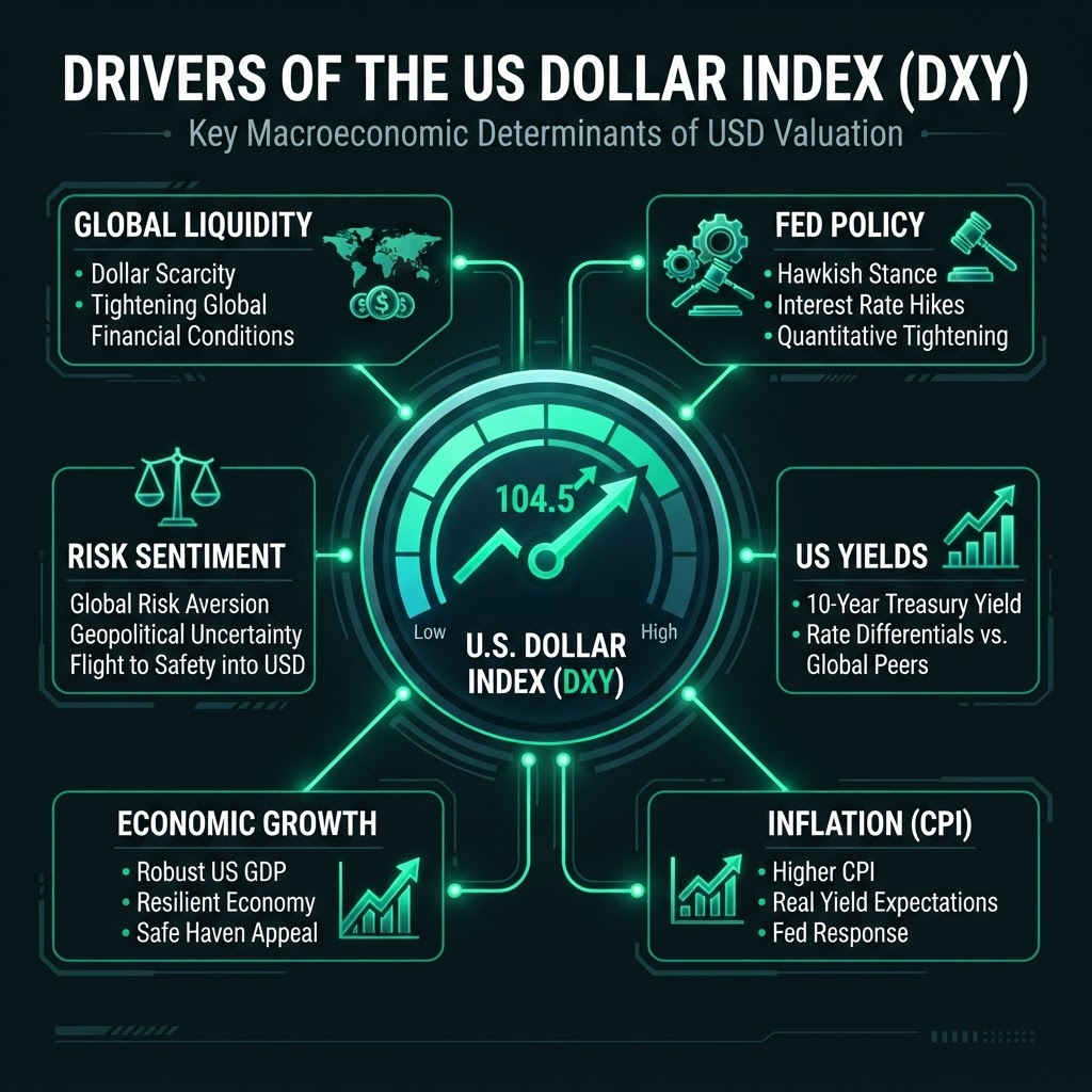Key drivers of the US Dollar Index