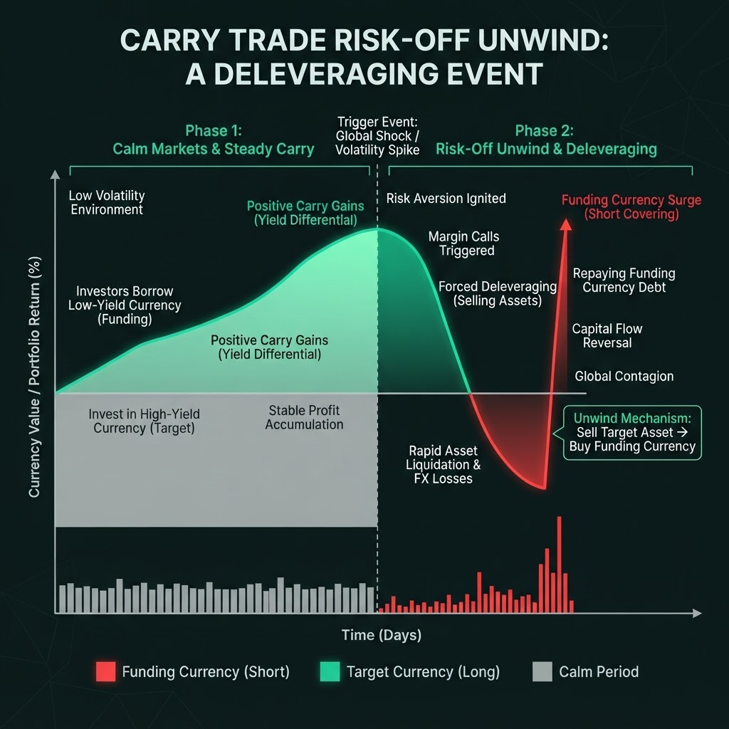 Carry trade risk-off unwind