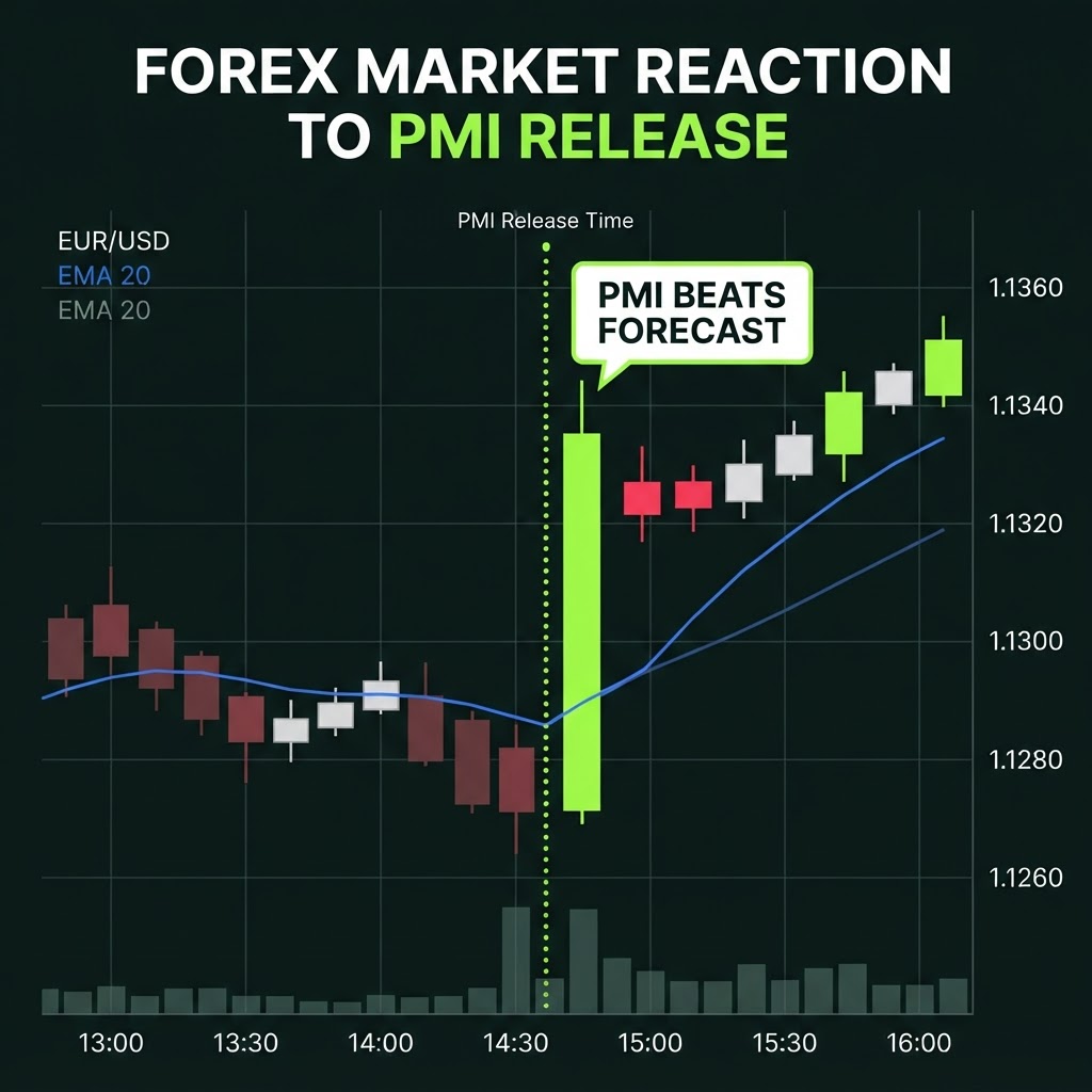 Price reaction to a PMI release