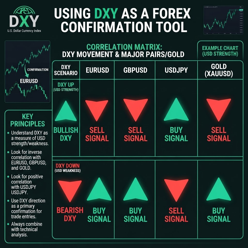 Using DXY as a confirmation tool