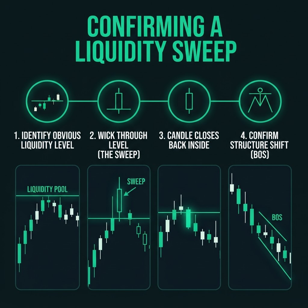 Liquidity sweep confirmation checklist