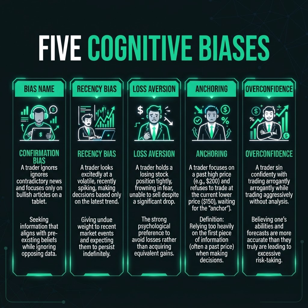 Cognitive Biases in Trading: Five Mental Traps and How to Control Them