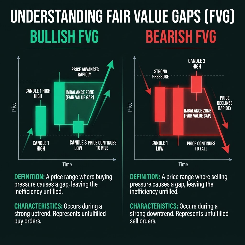 Bullish and bearish fair value gaps