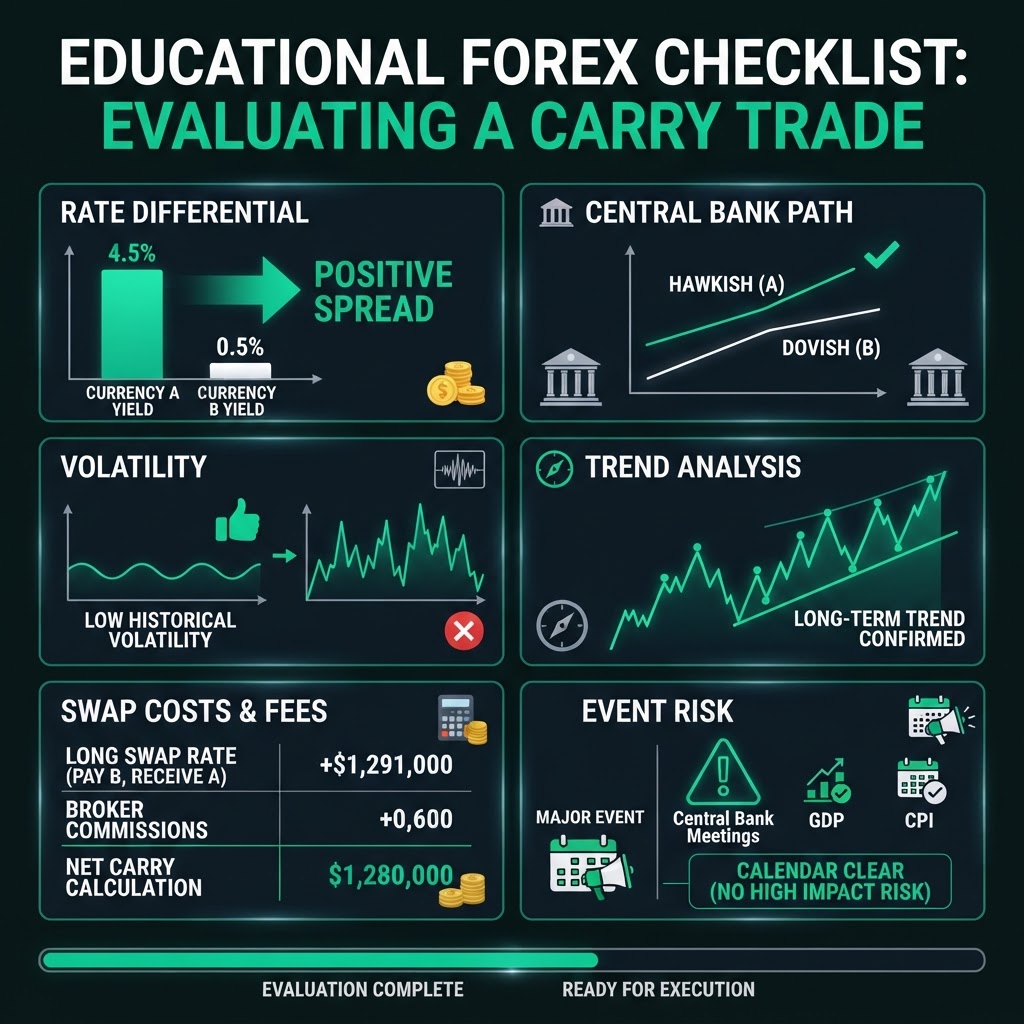 Carry trade evaluation checklist