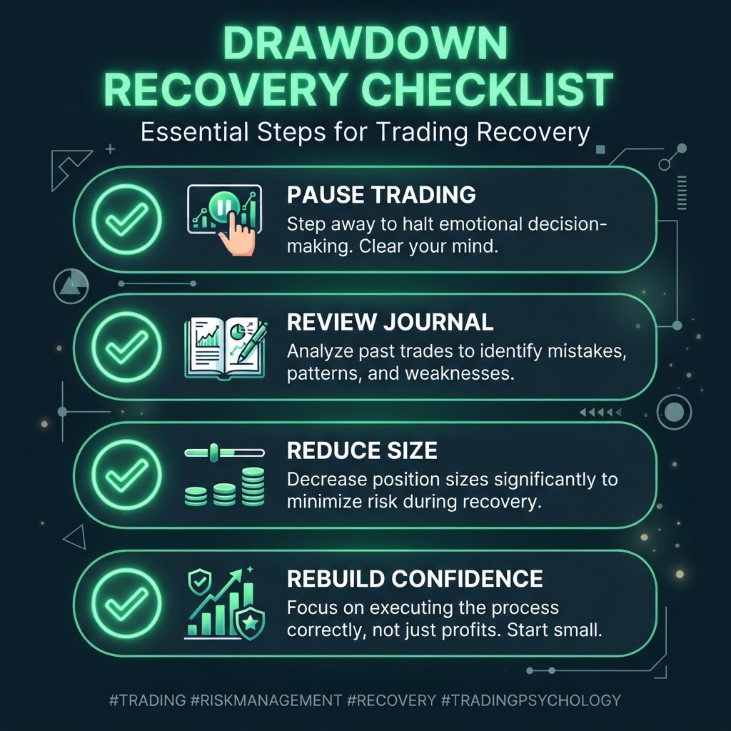 Drawdown recovery checklist