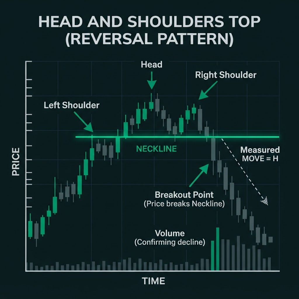Chart Patterns: Head and Shoulders, Triangles, Flags, and Double Tops