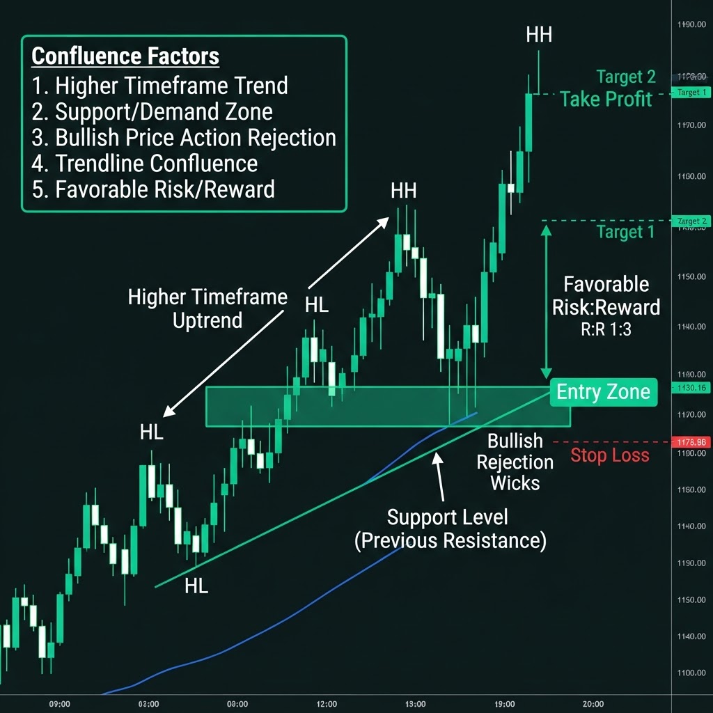 High-quality forex confluence setup