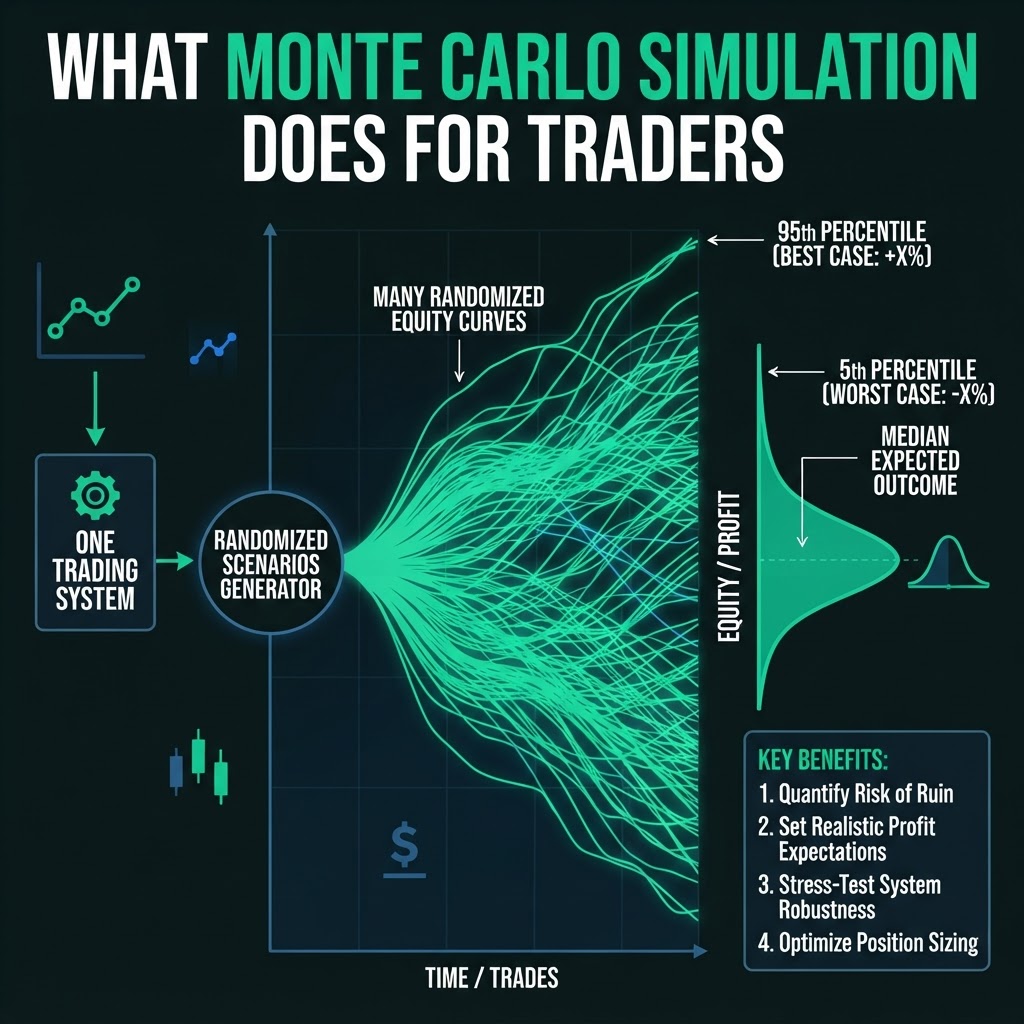 Monte Carlo Simulation for Traders: Estimating Drawdown and Risk of Ruin
