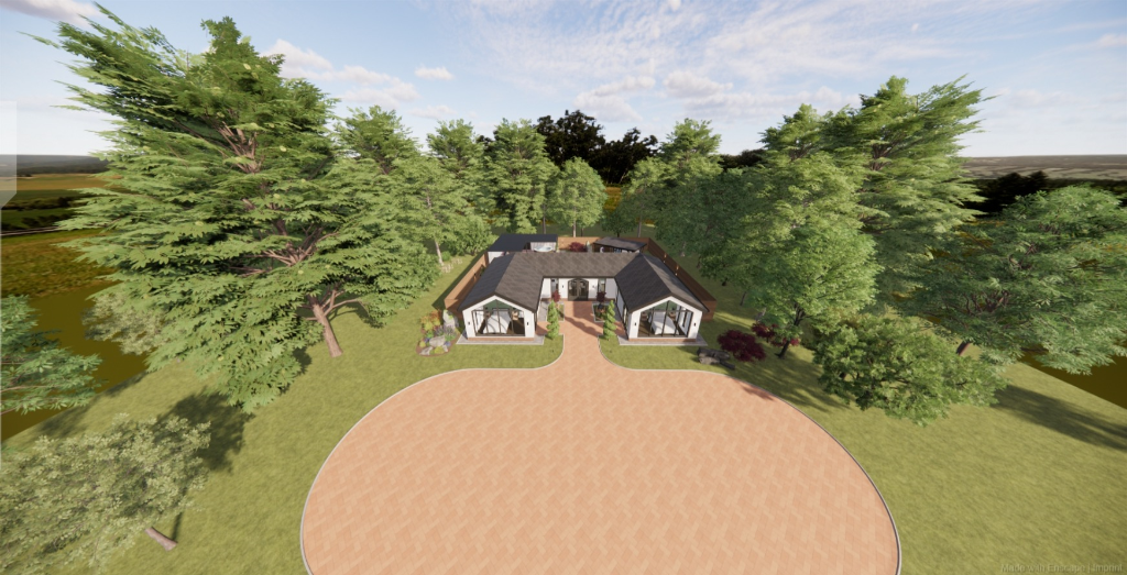 Architectural render of Erin's Retreat