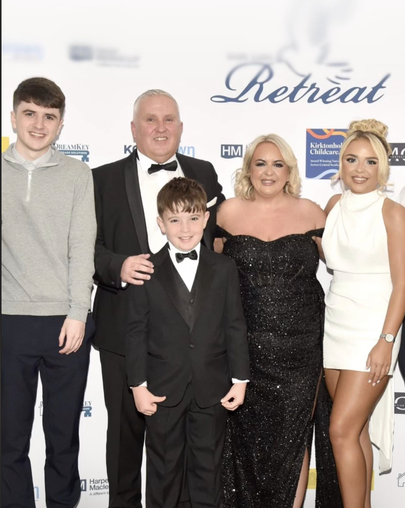 Bryan and Julie Morrison with family at Baby Loss Retreat event