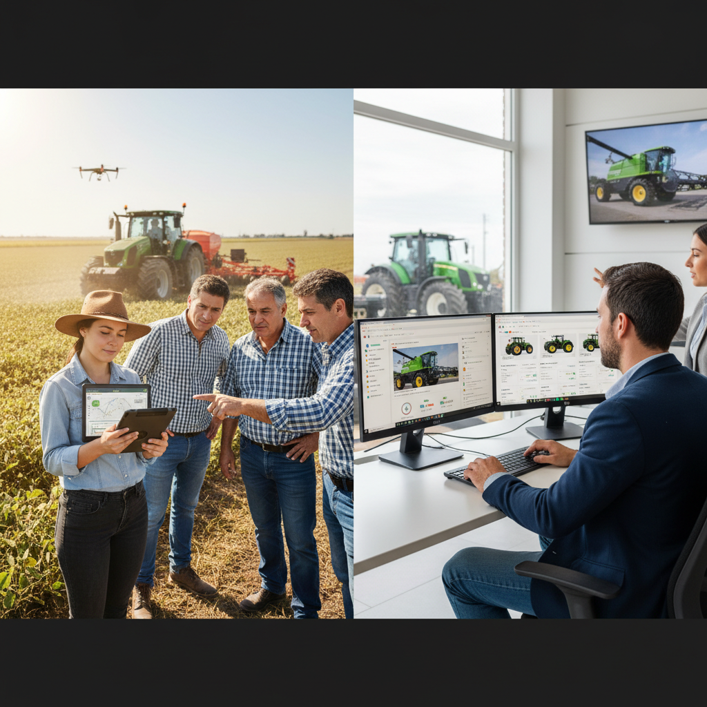 Imagen ilustrativa sobre Cómo aumentar las ventas de maquinaria agrícola con marketing digital en el agro argentino