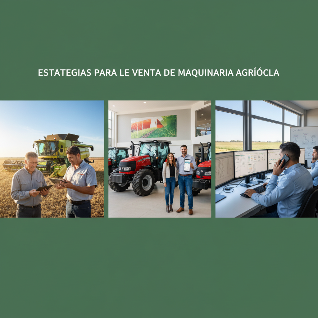 Imagen ilustrativa sobre Estrategias para la Venta de Maquinaria Agrícola en el agro argentino