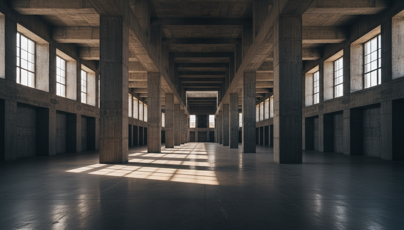 Architectural interior representing structural financial framework