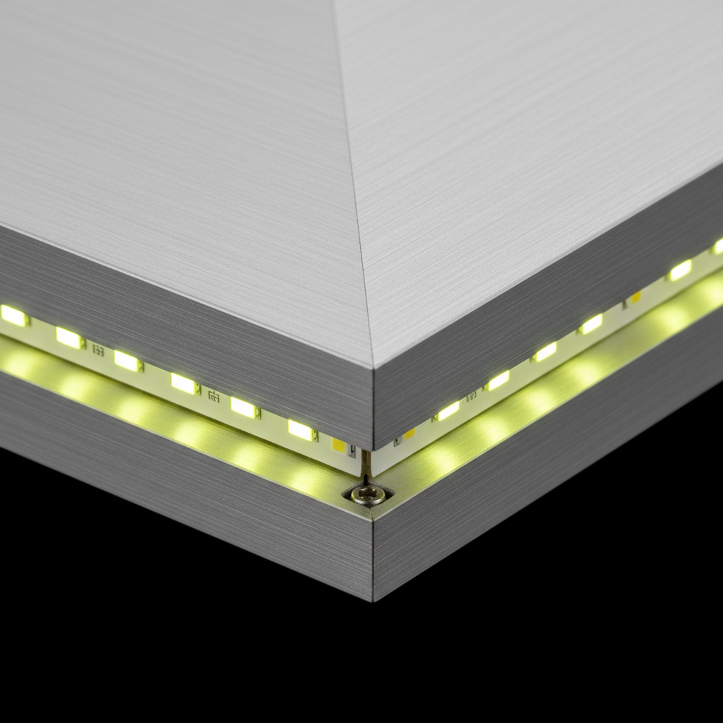 Productiedetail lichtbak