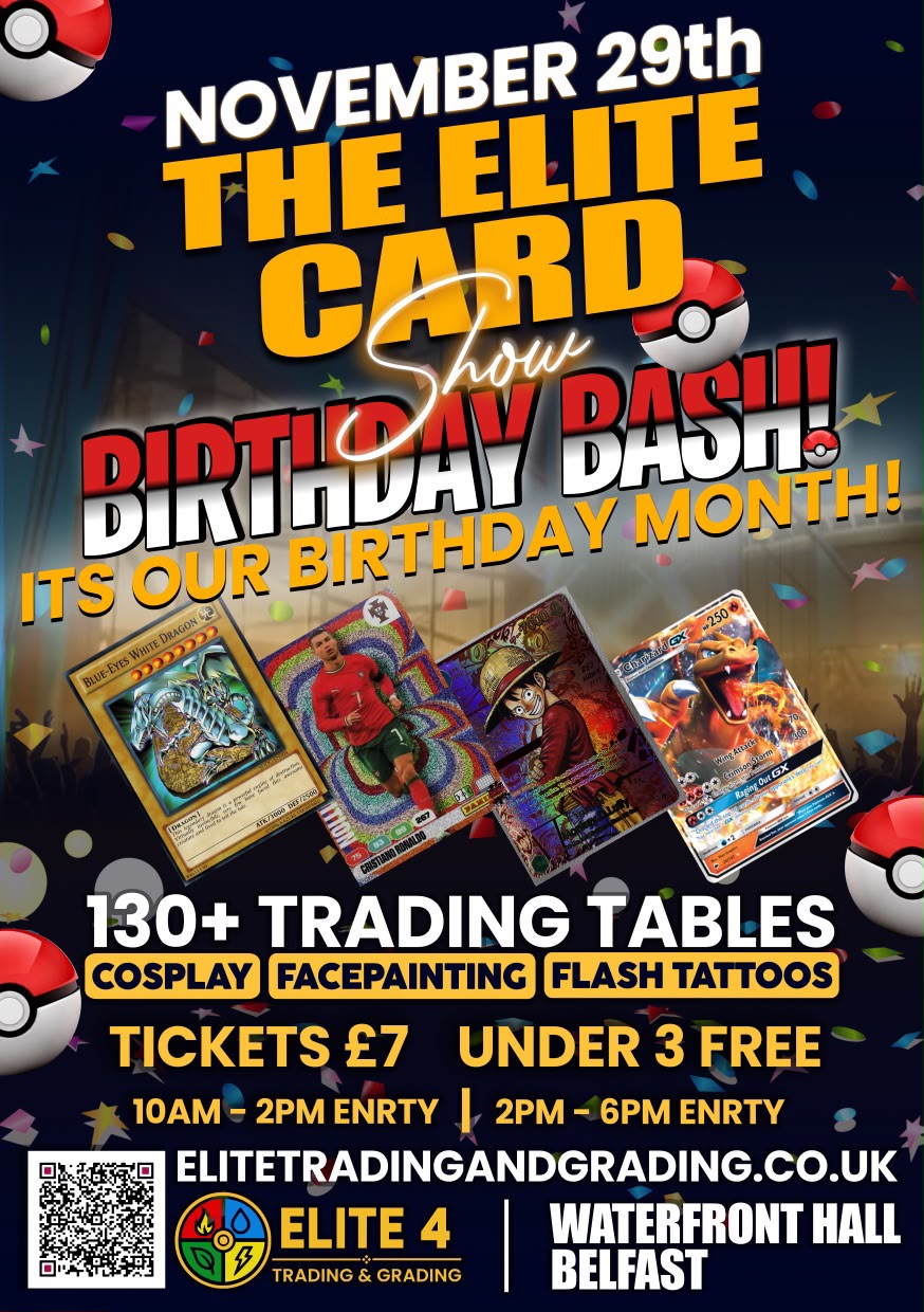 The Elite Card Show — November 29th Birthday Bash Event Poster