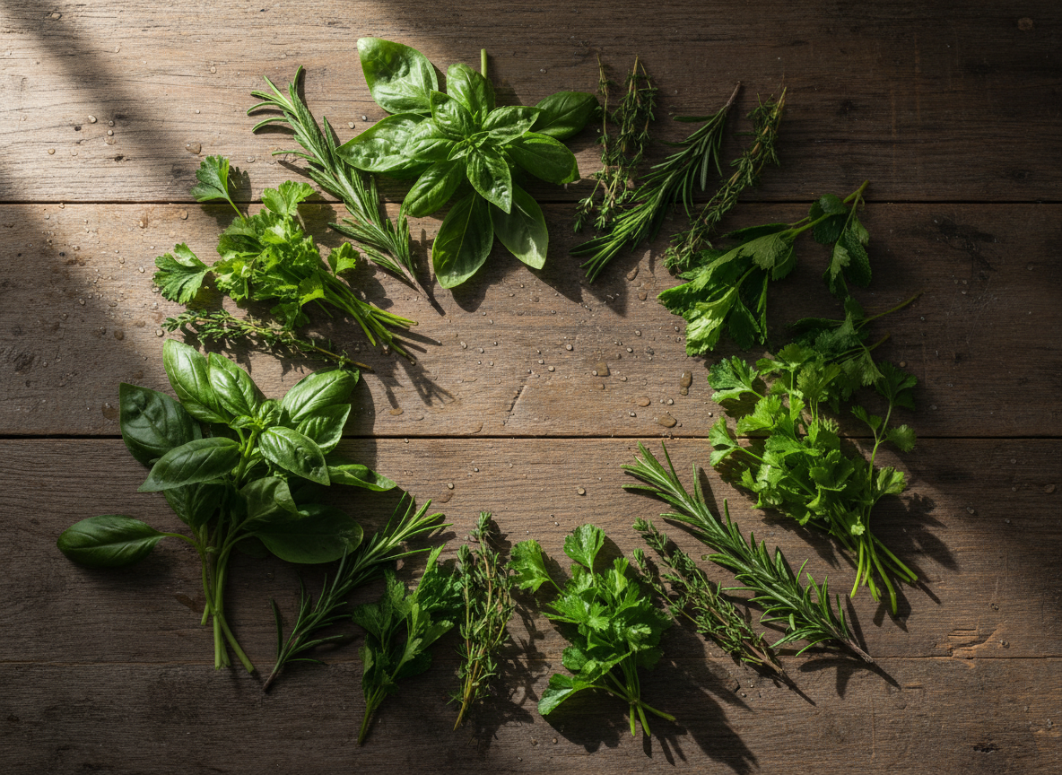 Herbes aromatiques fraîches