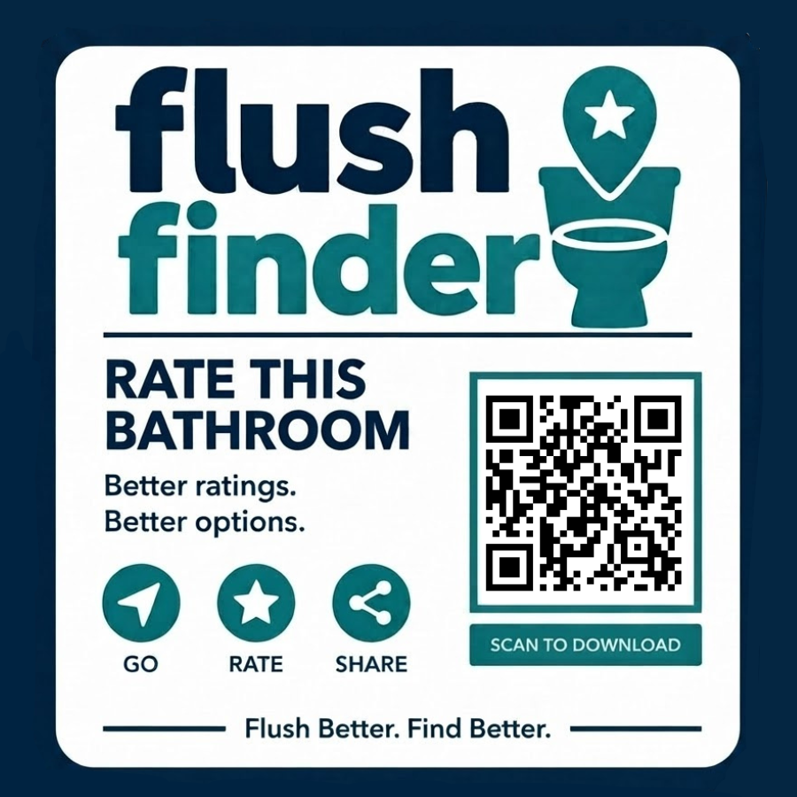 Flush Finder sticker