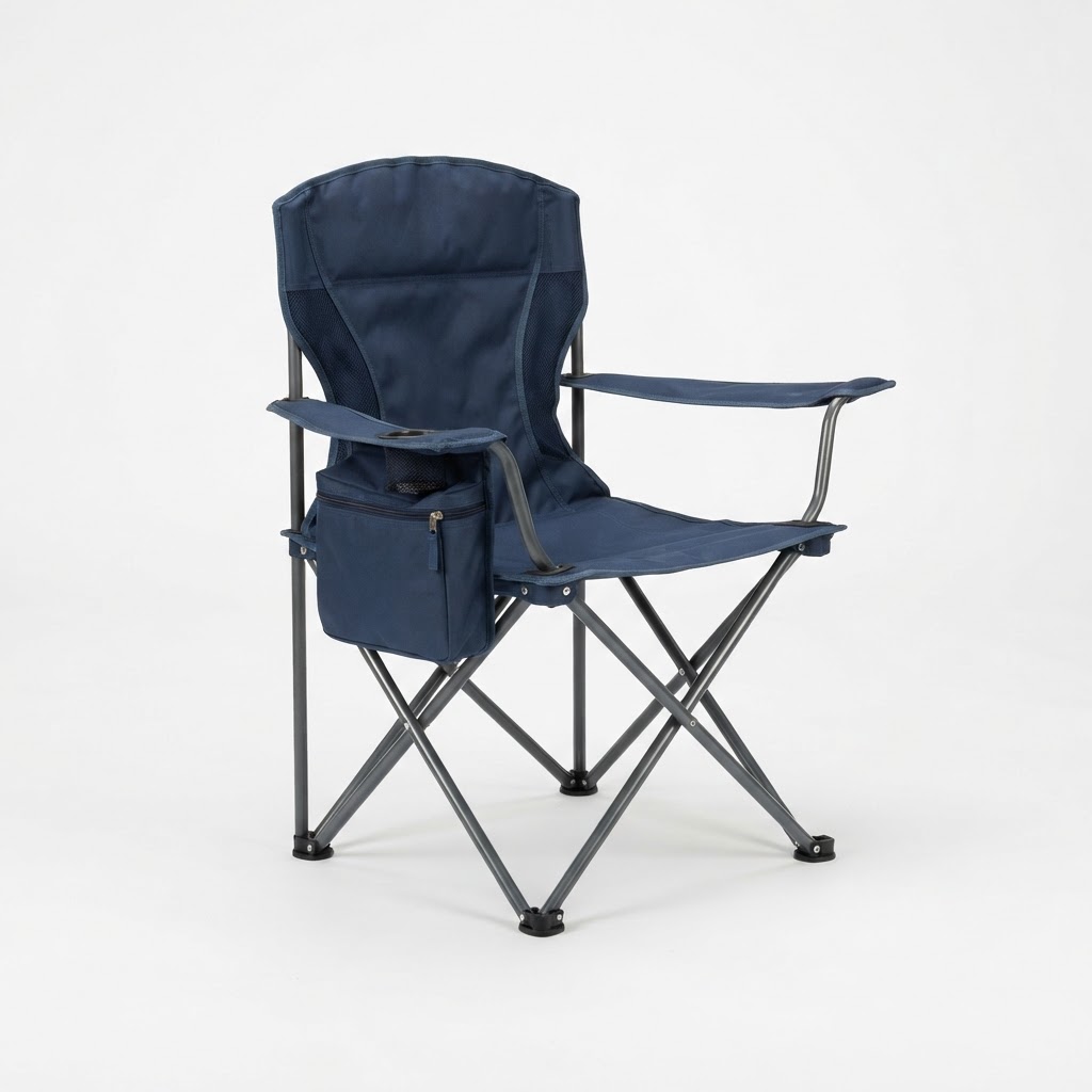 Camping Chair with Cooler Pocket