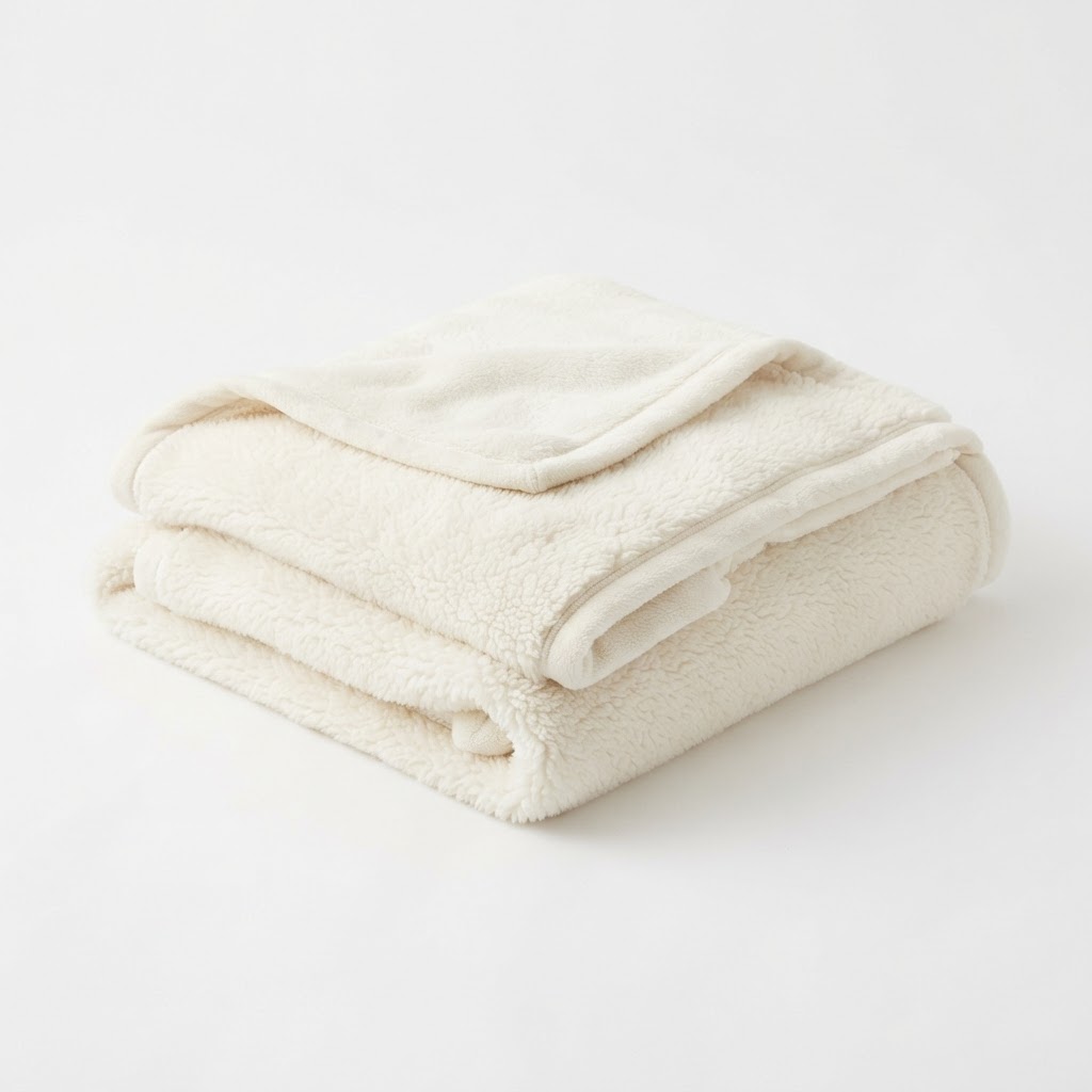 Sherpa Fleece Throw Blanket