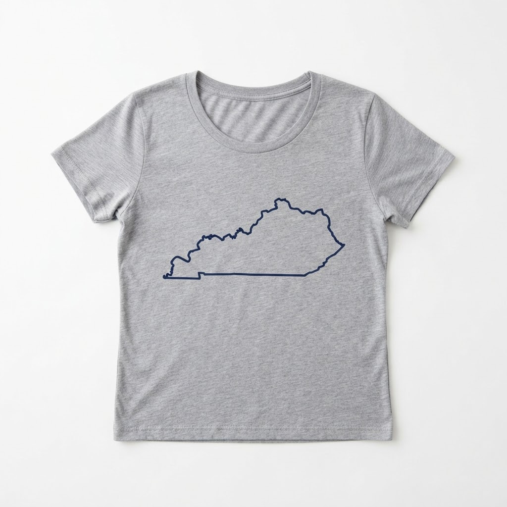 Kentucky State Outline Women's Tee