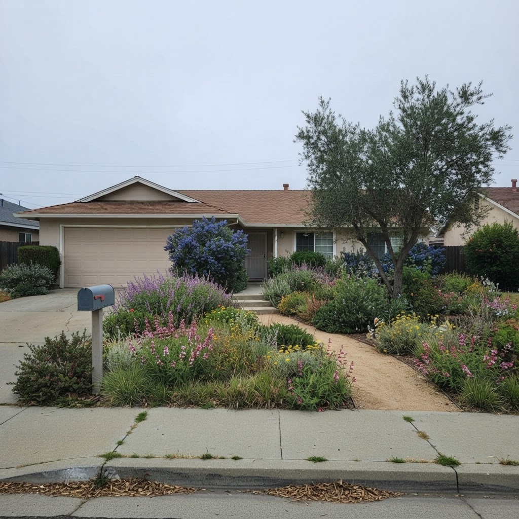 After: Native California pollinator garden — Natural Art Landscape & Management, Los Angeles