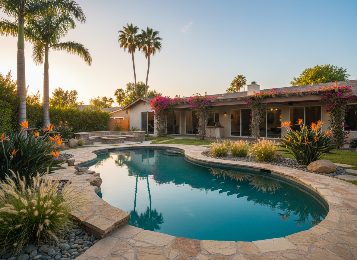 West Los Angeles landscape design and outdoor living by Natural Art Landscape & Management — luxury residential landscaping in West Los Angeles, Los Angeles