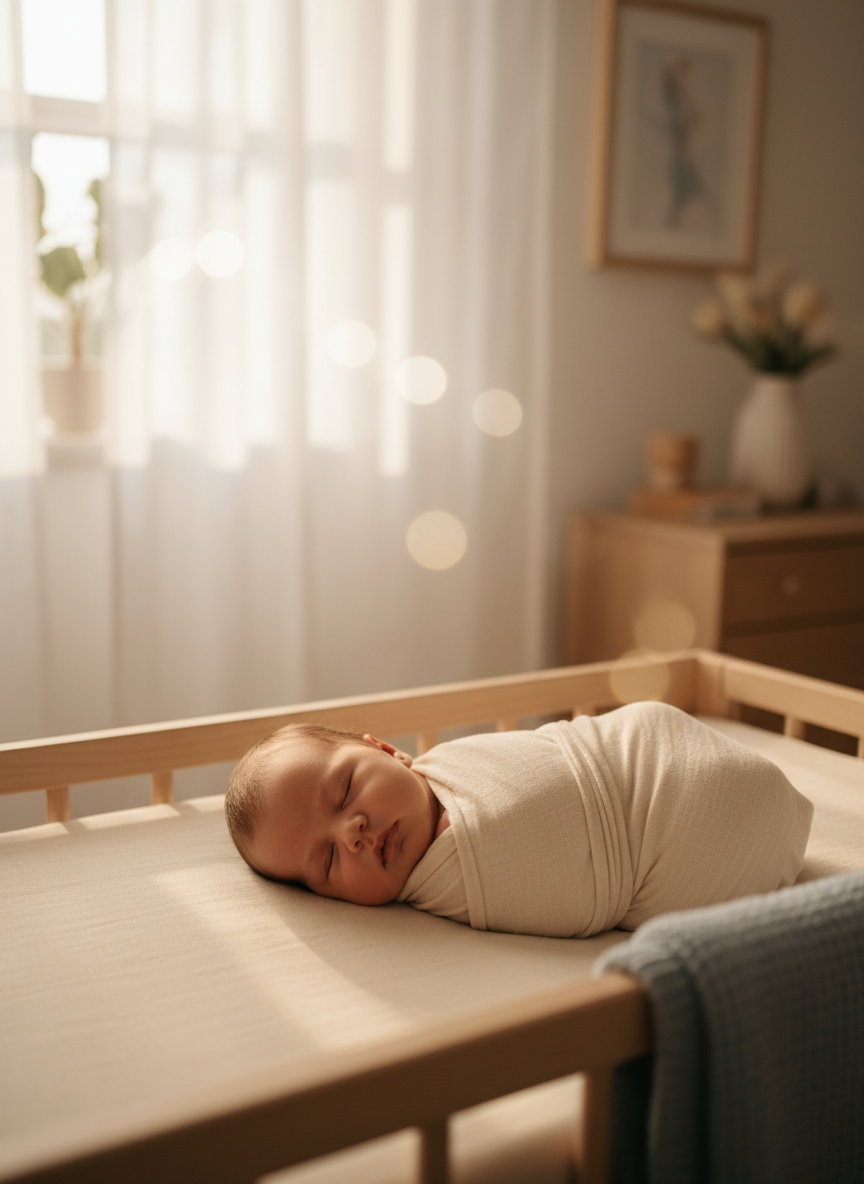 Neonato che dorme serenamente