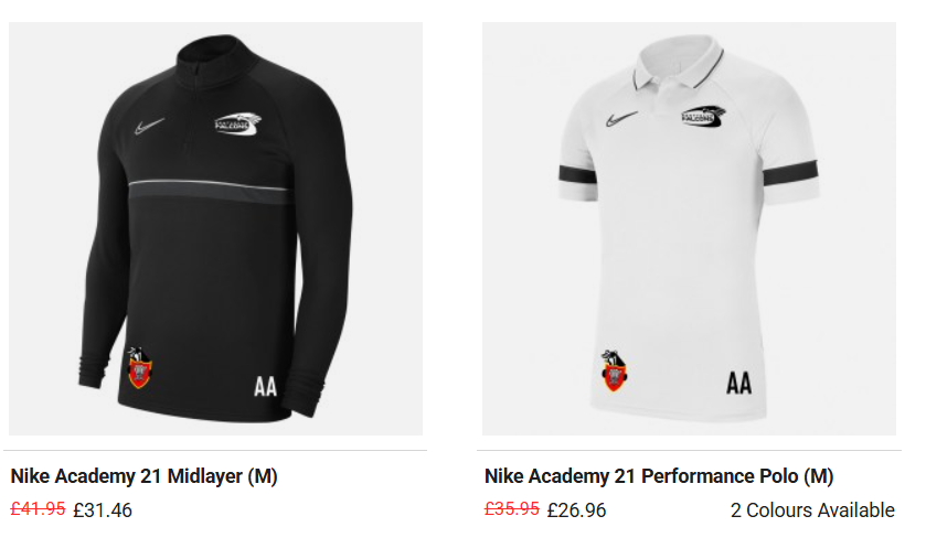 Pontyclun Falcons Nike Training Wear