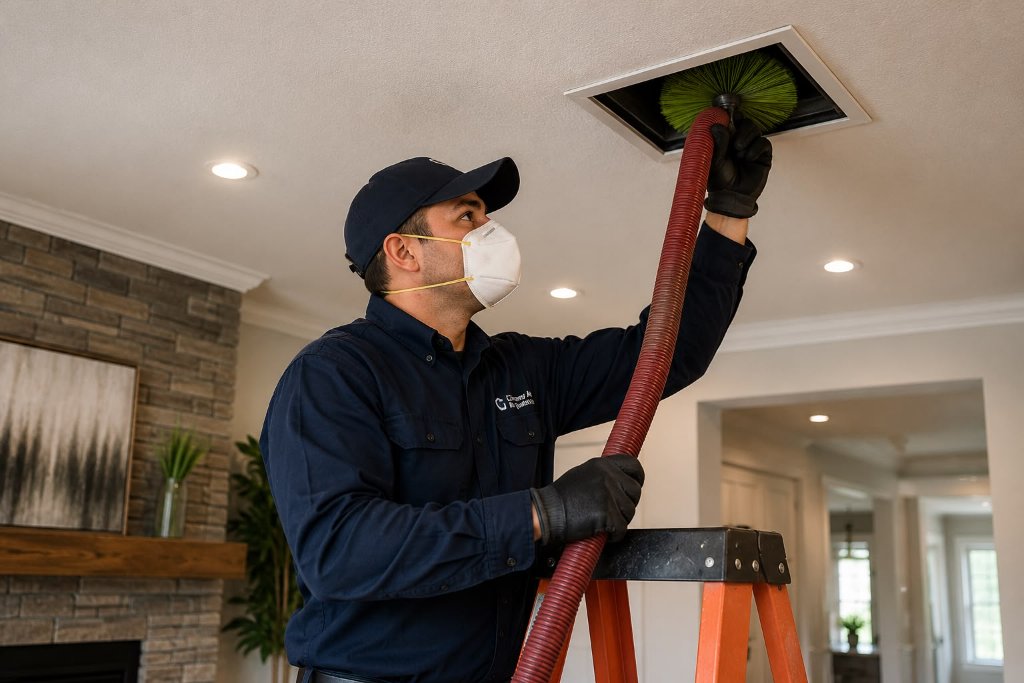 Certified Air Duct Cleaning and Indoor Air Quality technician New Jersey - Chimney Air Quality Solutions NJ