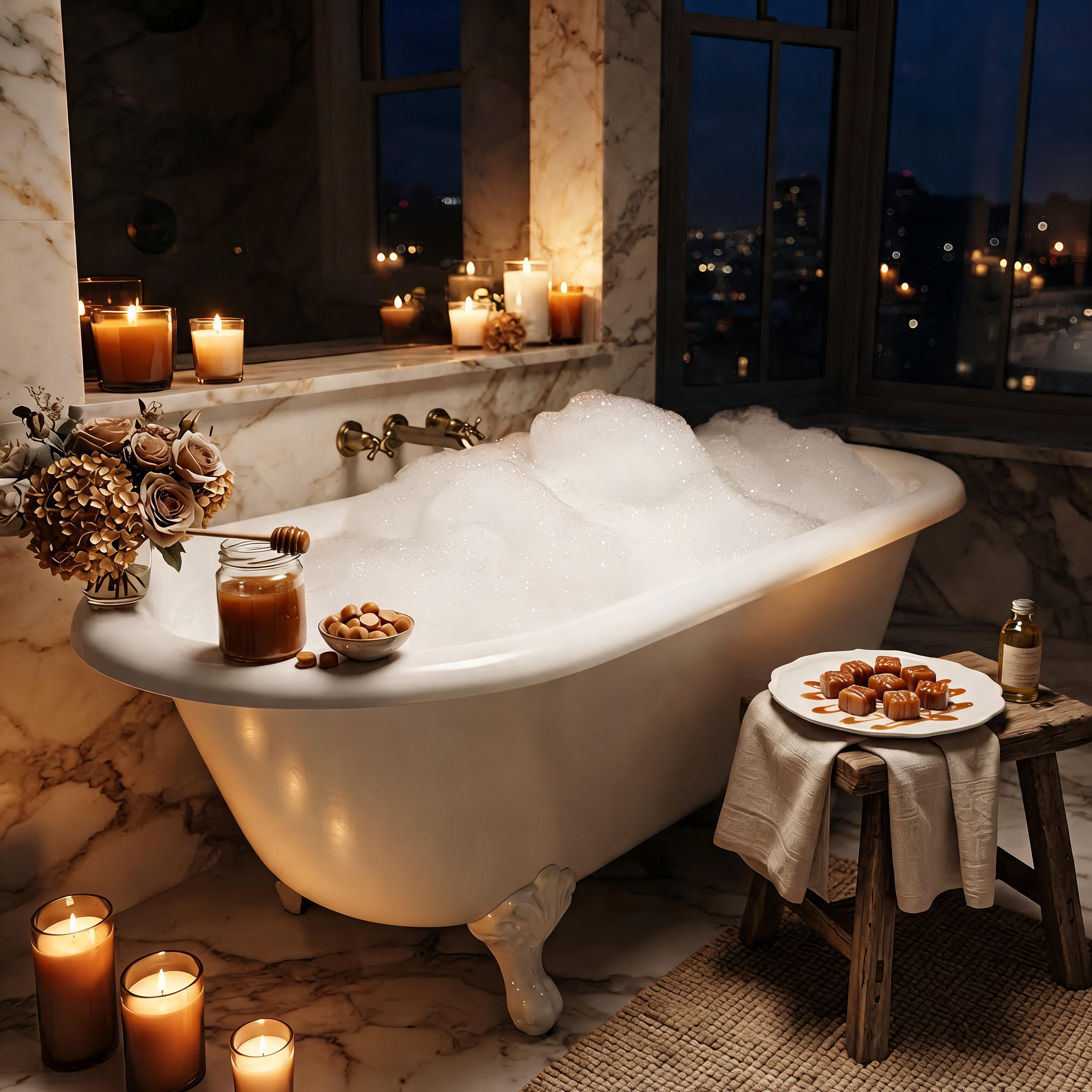 Salted Caramel bath atmosphere