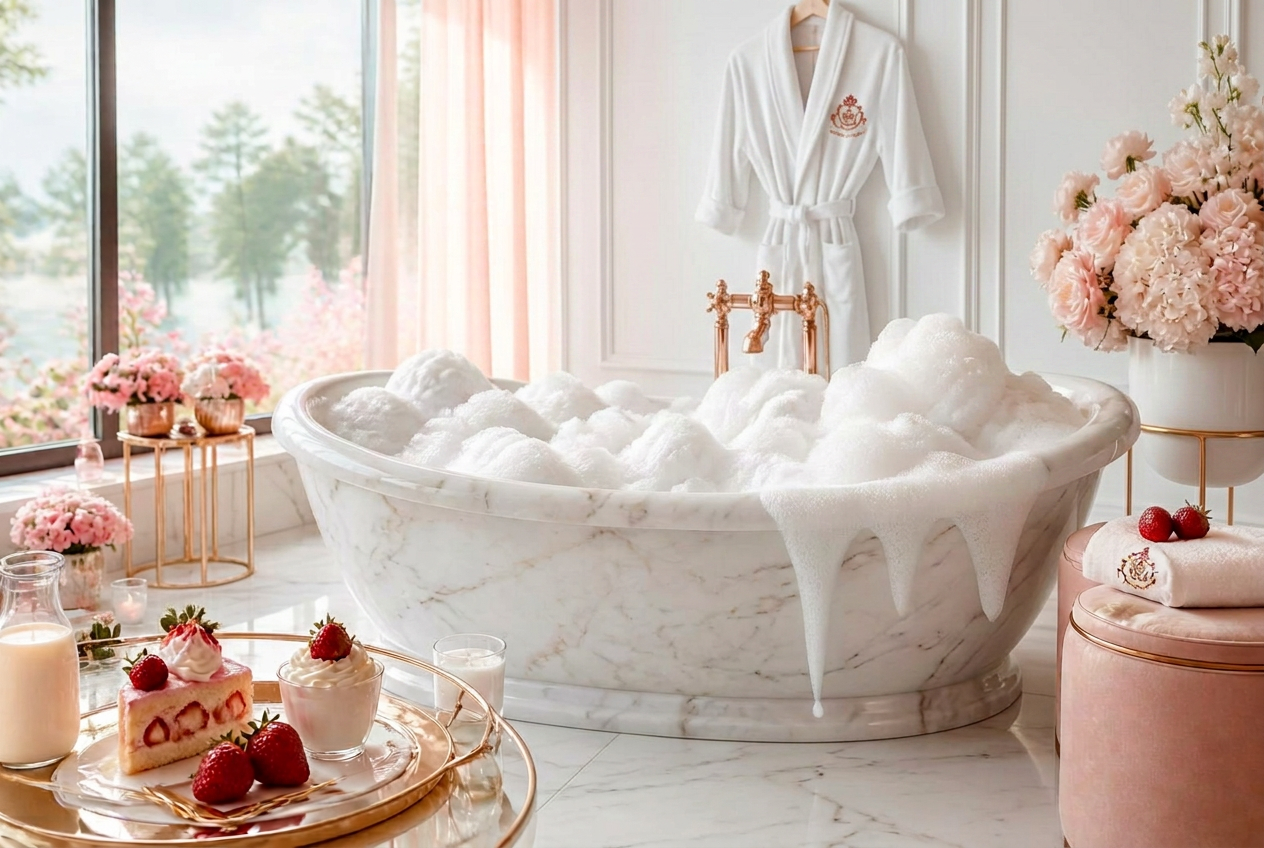 Strawberry Shortcake bath atmosphere