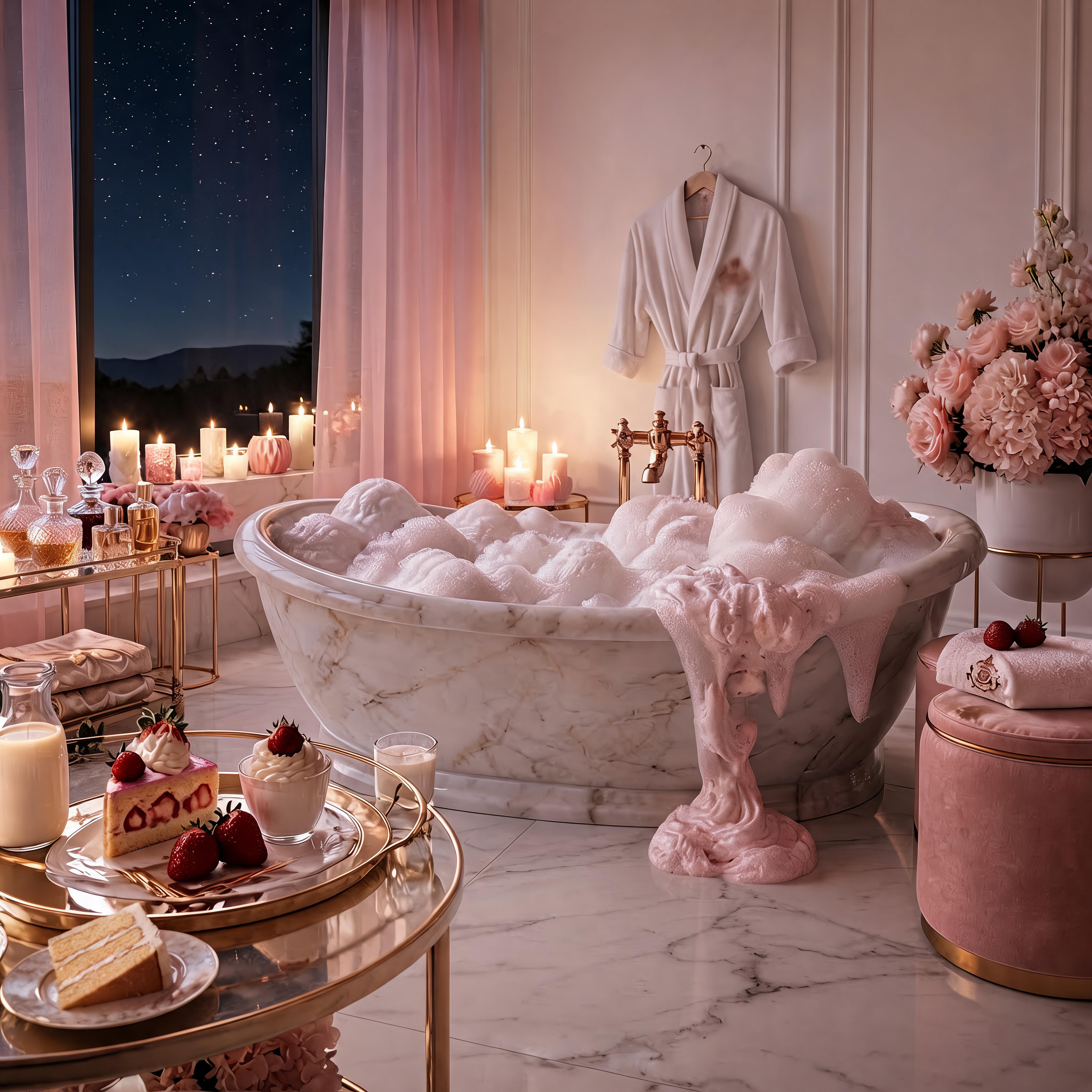 Strawberry Shortcake bath atmosphere