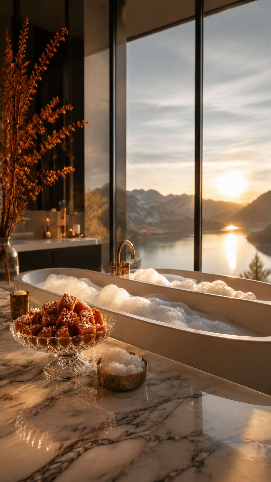 Salted Caramel bath atmosphere