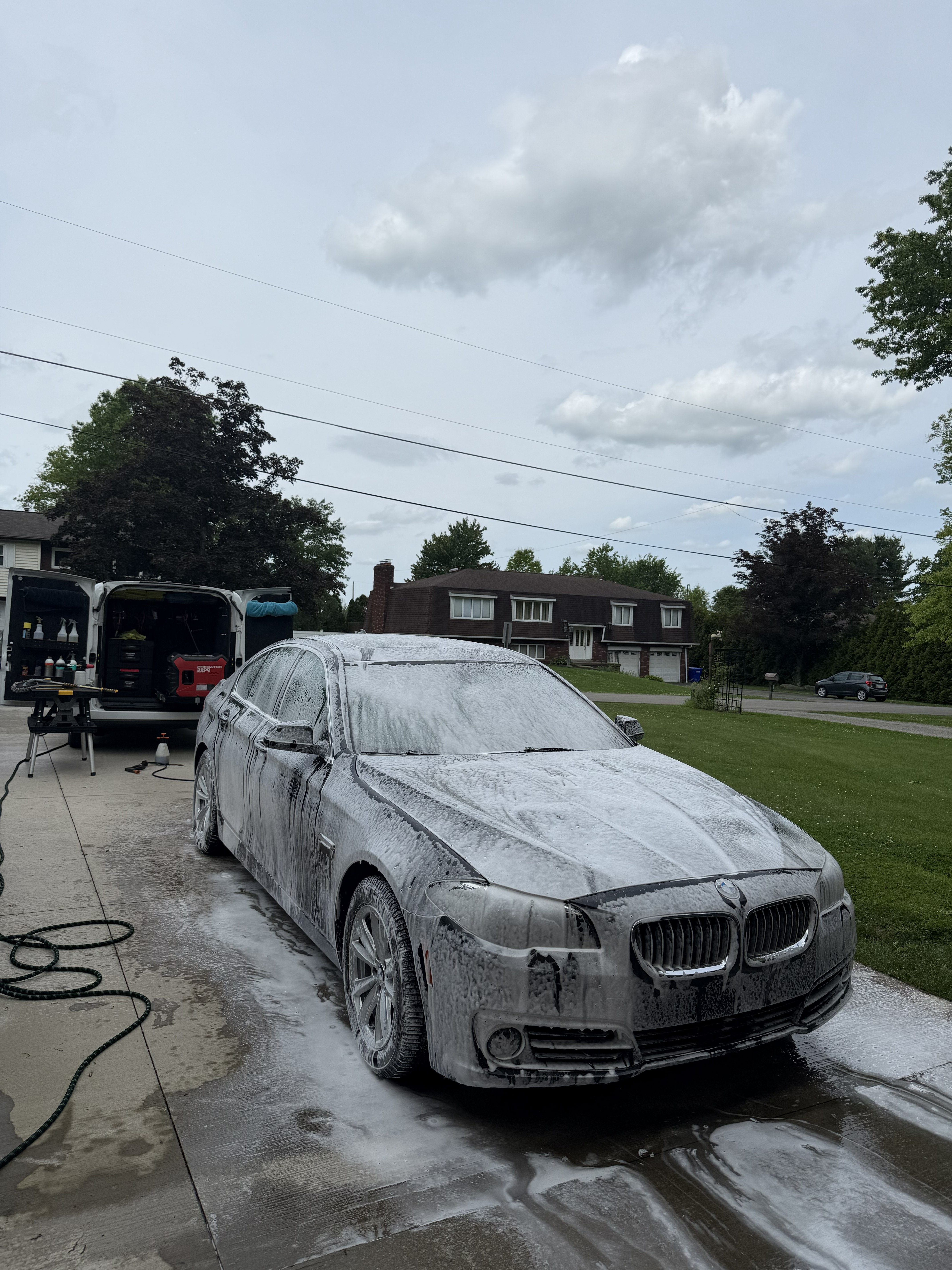 Landen's Mobile Detailing — full detail on a dark blue SUV in Fox Chapel, PA