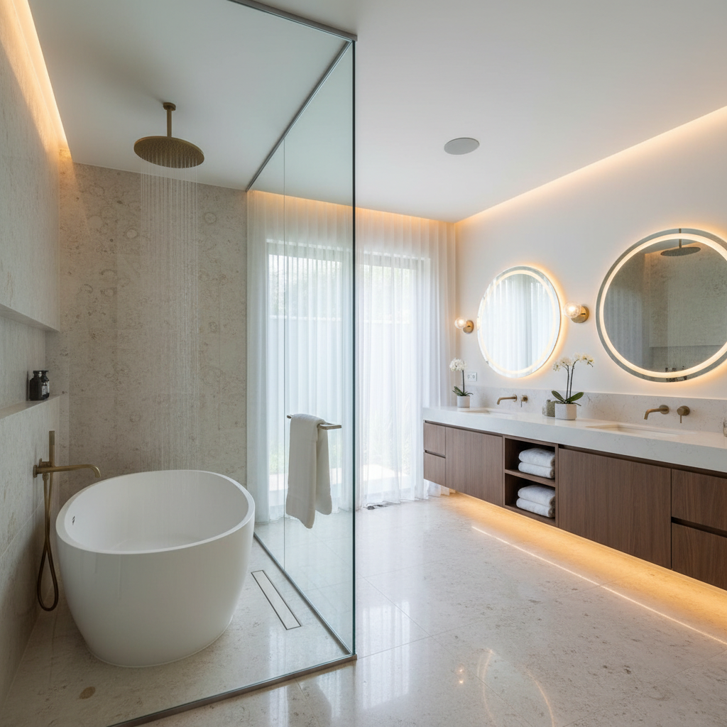 Spa Master Bathroom in Cypress, TX — Bathroom remodeling Houston TX