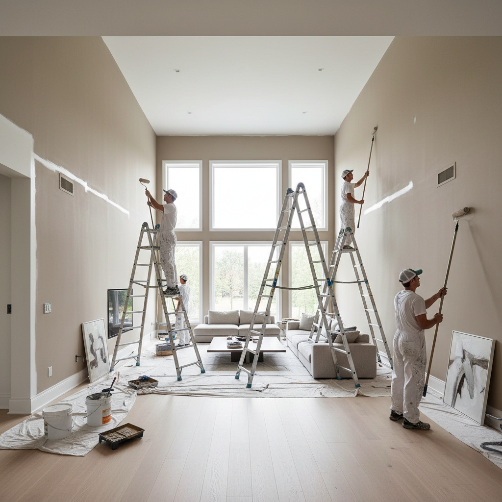 Full Home Interior Repaint in Bridgeland, TX — Interior remodeling Houston TX