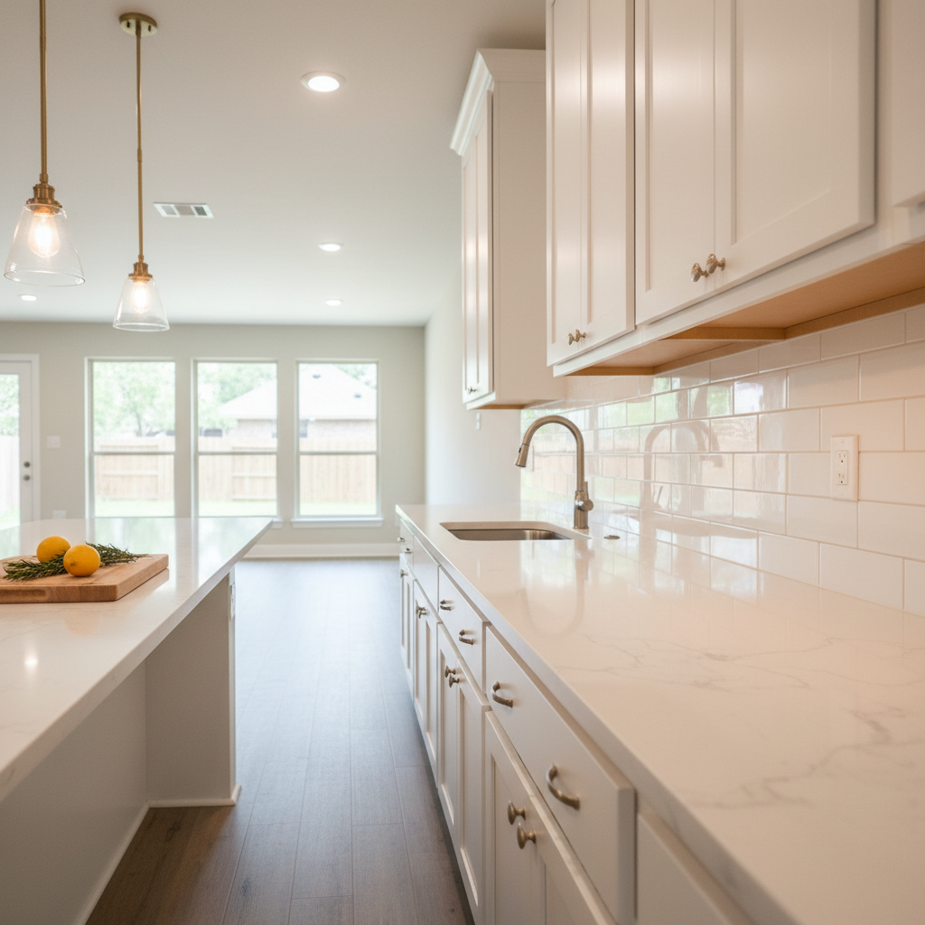 Open-Concept Kitchen & Living Katy, TX — Kitchen remodeling by Magnificent Painters & Remodelers, Houston TX — photo 2
