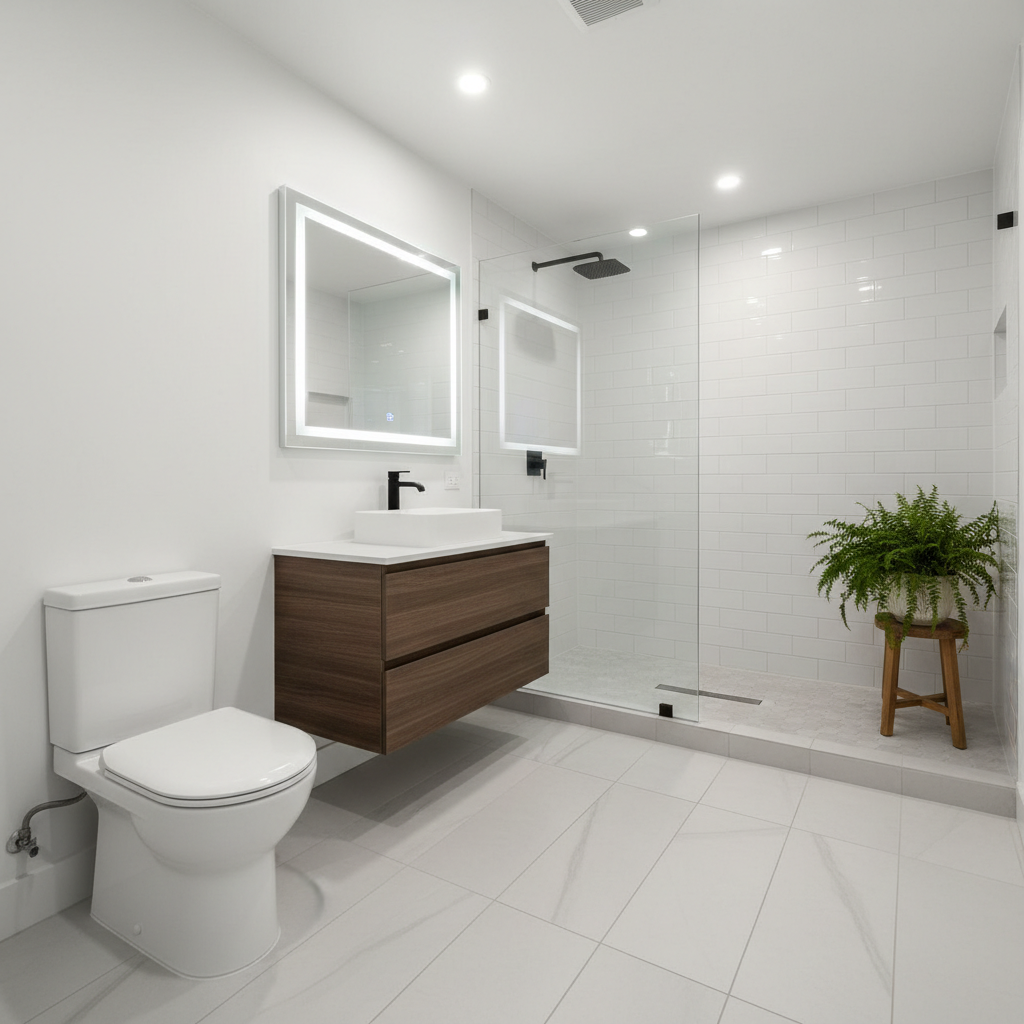 Walk-In Shower Renovation Humble, TX — Bathroom remodeling by Magnificent Painters & Remodelers, Houston TX — photo 4