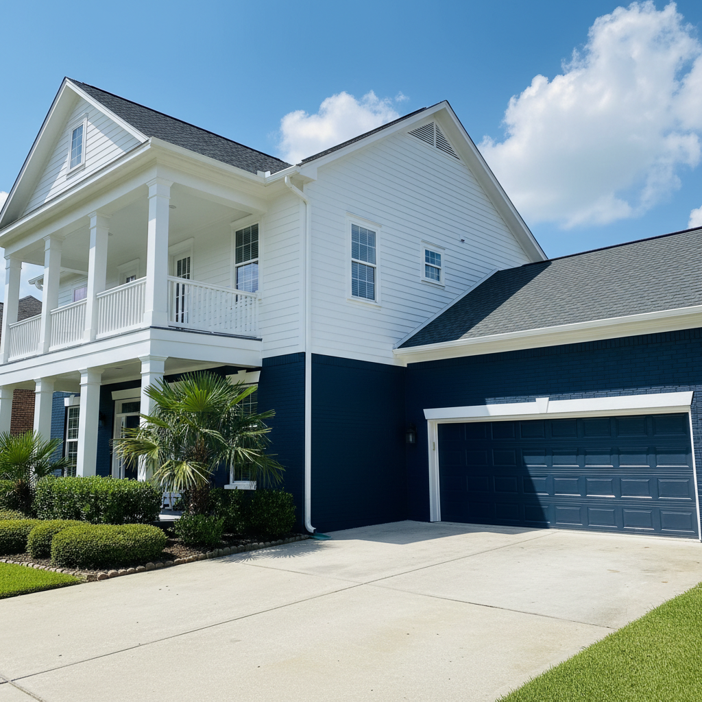 Colonial Exterior Makeover Houston, TX — Exterior remodeling by Magnificent Painters & Remodelers, Houston TX — photo 3
